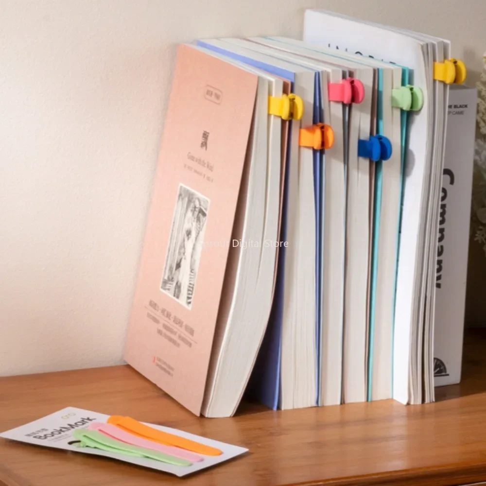 Silicone Bookmark 1/3Pcs Automatically Follows Page Flipping Student Office Stationery Home School