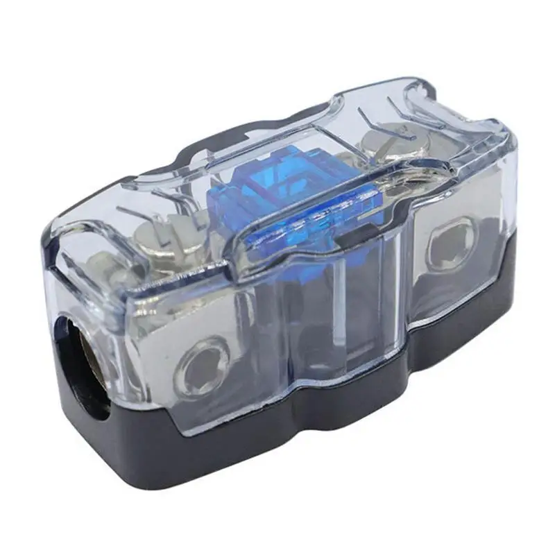 Car Audio Power 100A Fuse Holder Automotive Zinc Alloy 60A Fuse Box Universal Spare Parts Repair Replacement Accessories