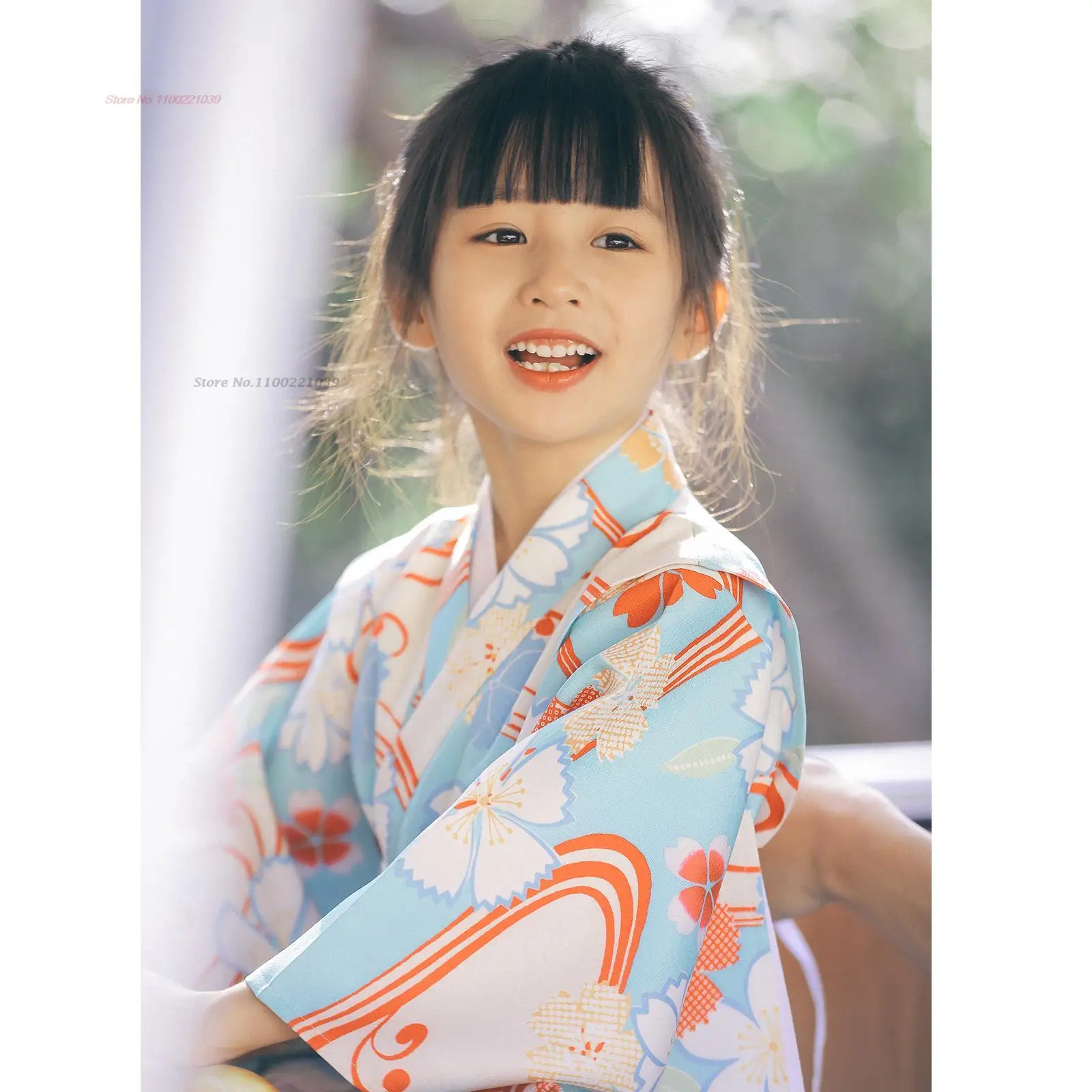 

2024 children's japanese dress vintage dress japanese kimono robe national flower print kimono dress traditional kimono yukata