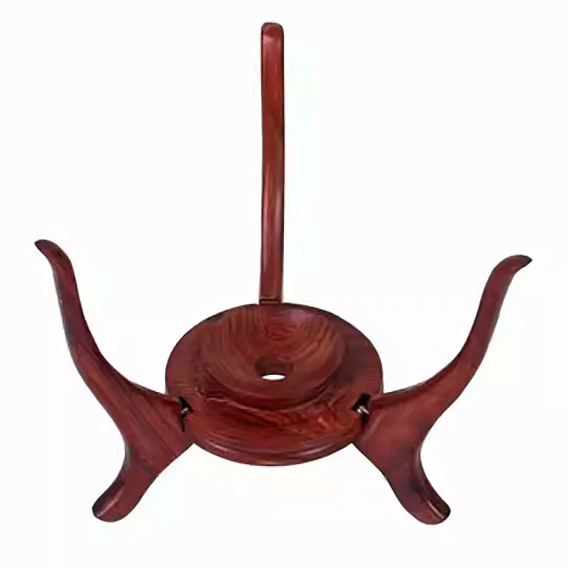 Solid Wood Bracket with Bottom Bracket, Crystal Ball Ornament Base, Chicken Wing, Triangle Frame