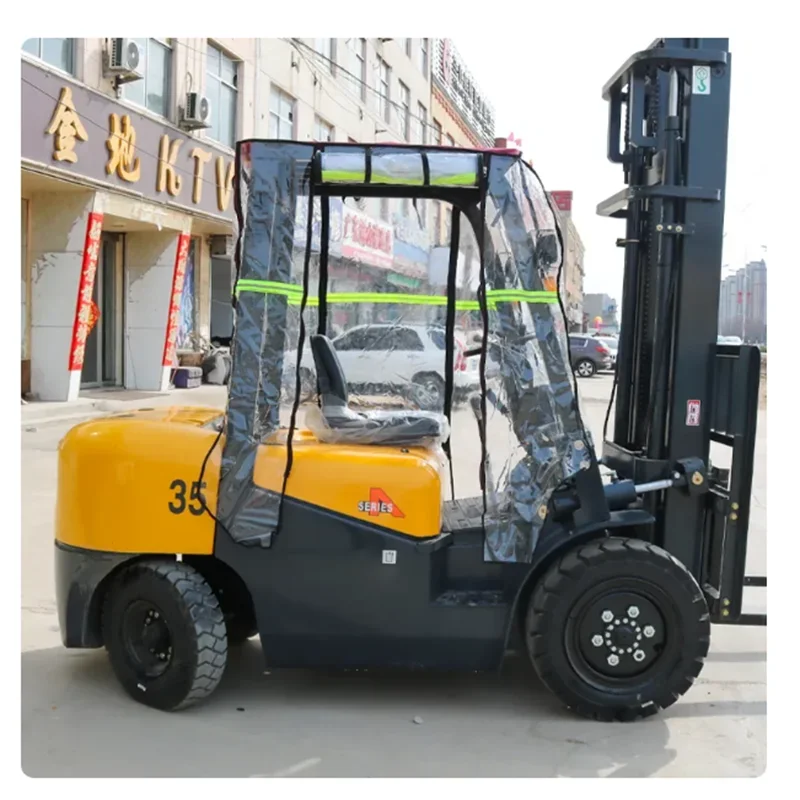 Forklift Rain Cover Car Clothing Thickened Rain Curtain Windshield Awning Suitable For Heli Hangcha Longgong Liugong