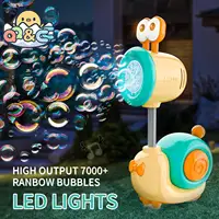 Snail Soap Bubble Machine Fully Automatic 20 Holes Children's Bubbles Gun LED Light Outdoor Game Boys Girls Toys for Kids Gifts 1
