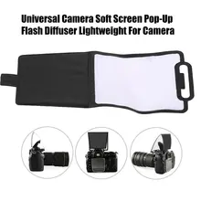 

Universal Camera Soft Screen Pop-Up Flash Diffuser Standard Studio Strobe Reflector Lightweight Soft Screen PopUp Flash Diffuser