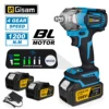 1200N.M Torque Brushless Electric Impact Wrench 1/2 Inch Cordless Electric Wrench Screwdriver Power Tools For Makita 18V Battery 1