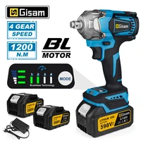 1200N.M Torque Brushless Electric Impact Wrench 1/2 Inch Cordless Electric Wrench Screwdriver Power Tools For Makita 18V Battery 1