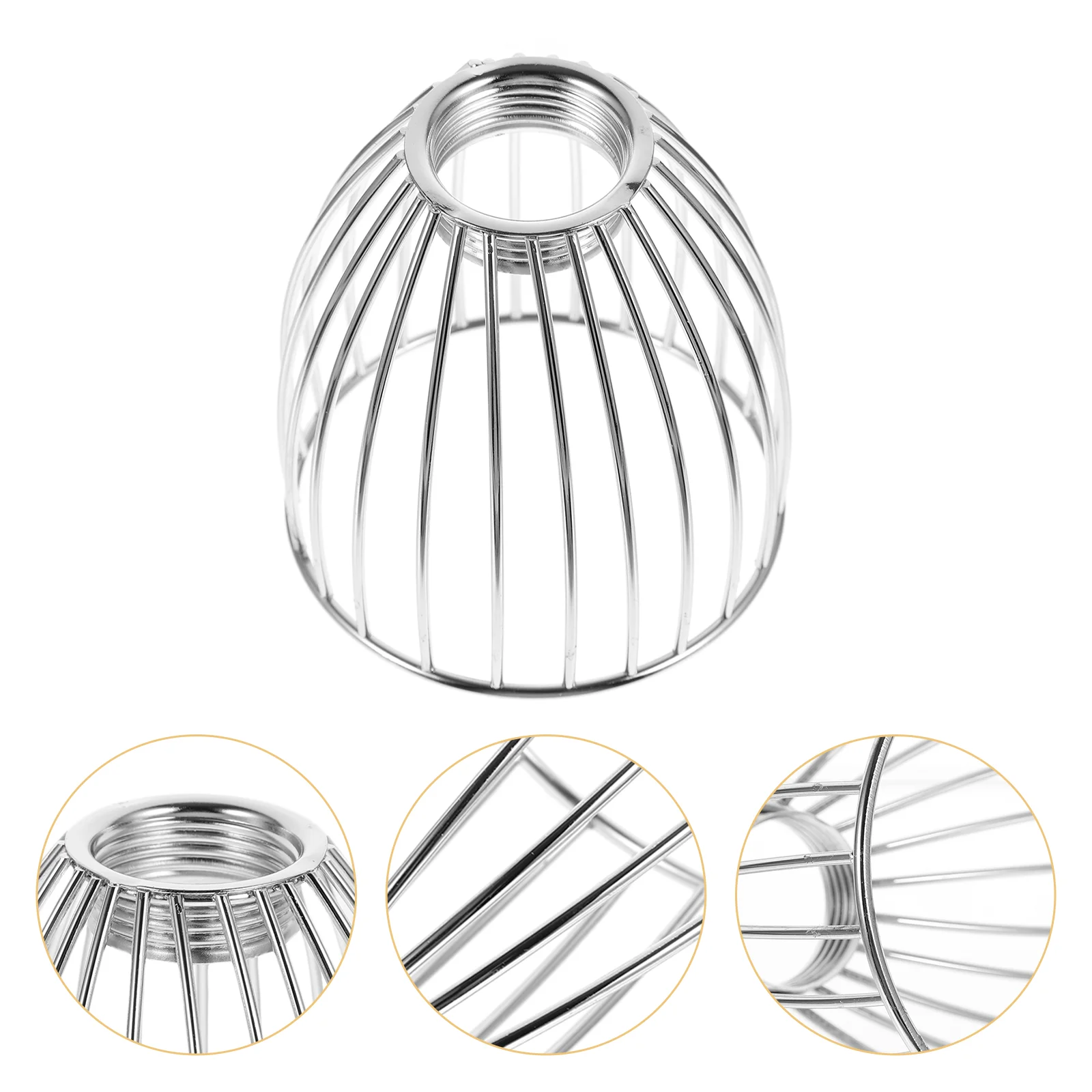 

Bird Cage Lamp Shade Black Lighting Metal Lamp Guard Industrial Bulb Lamp Cage Fixture Bulb Covers for Chandelier Hanging