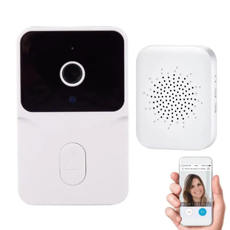 

Wireless Video Doorbell USB Solar Recharging HD App Remote Doorbell Battery Powered Ding Dong Doorbell Security Doorbell With 12