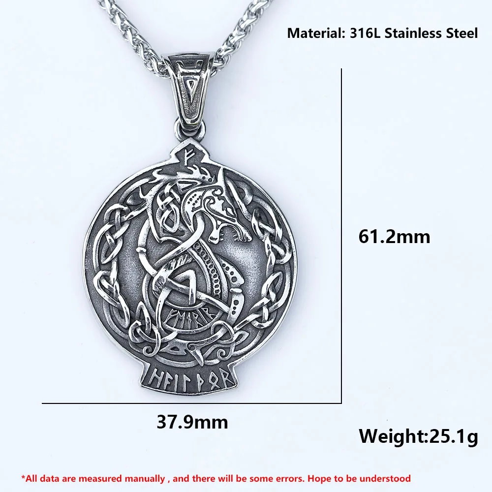 Acquista Collana In Acciaio Inossidabile Con Drago Punk Vichingo Collana Con Ciondolo Rune Nordiche Da Uomo Triangolo Vegvisir Amuleto Gioielli Ouroboros Scandinavi In Italia A Partire Da 19