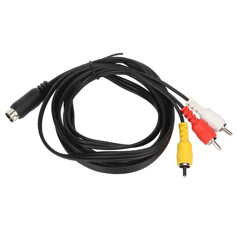 6-pins DIN-kabel, 6-pins DIN Mannelijk Naar Mannelijk AV-adapter Audio- aansluiting voor Digitale Audioapparaten, 9,8 Ft