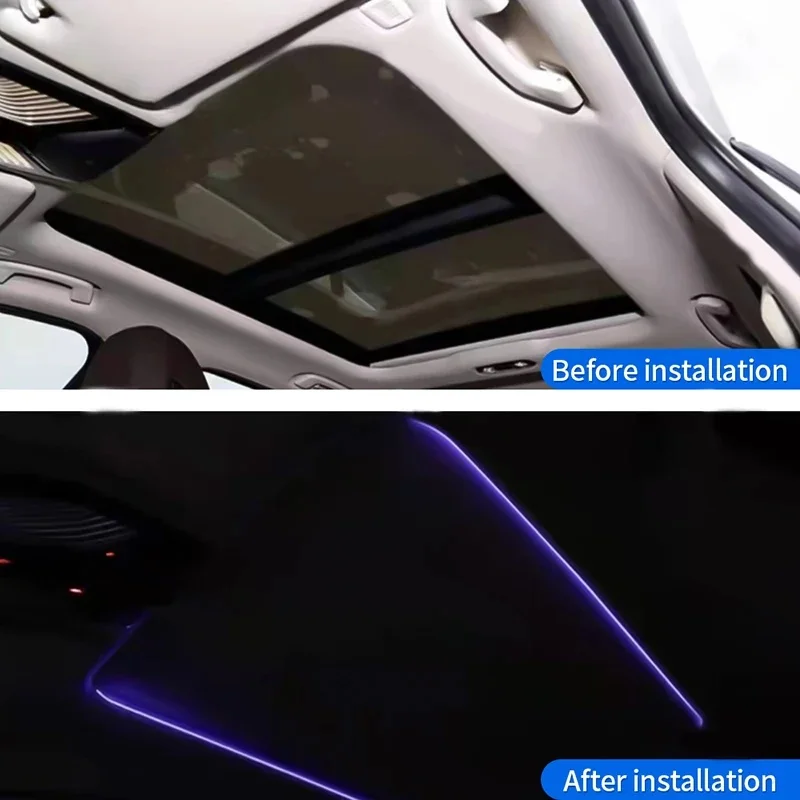 BMW 3/4/5 시리즈 G20 G30 G01 G05 X3X4X5X6X7 차량용 11색 LED 선루프 라이트, 파노라마 스카이라이트 엠비언트 라이트 개조