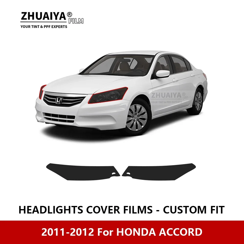 

Для HONDA ACCORD 2011-2012 Автомобильная внешняя фара против царапин PPF предварительно отрезанная Защитная пленка для ремонта автомобильные наклейки аксессуары