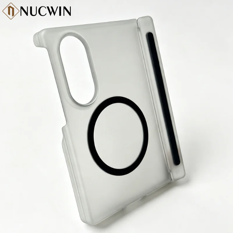 Ultra-Thin Transparent Matte Magnetic Case with Hinge Protection