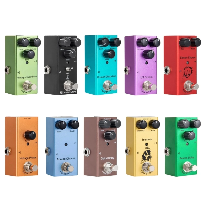 

Vintage Overdrive Guitar Effect Pedal Easy to Use Control Small Pedal
