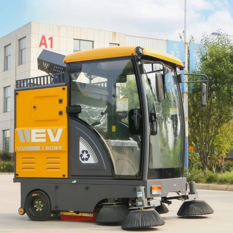 Road Sweepers Truck Street Sweeper Machine Industrial Electric Vacuum Sweeper for Municipality 1