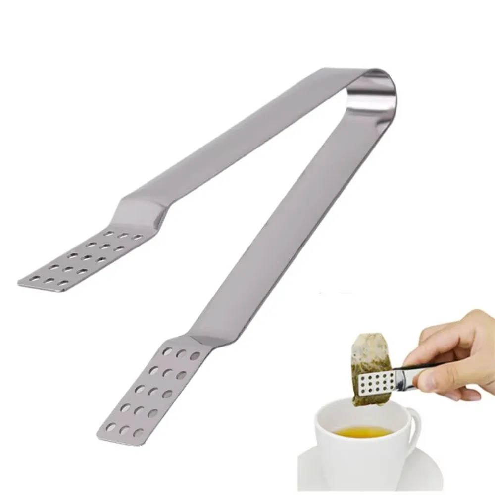 1PC Tea Bag Clip Thickened Lemon Tweezer Ice Sugar Barbecue Clip Home Kitchen Gadget Teaware Tong Squeezer Food