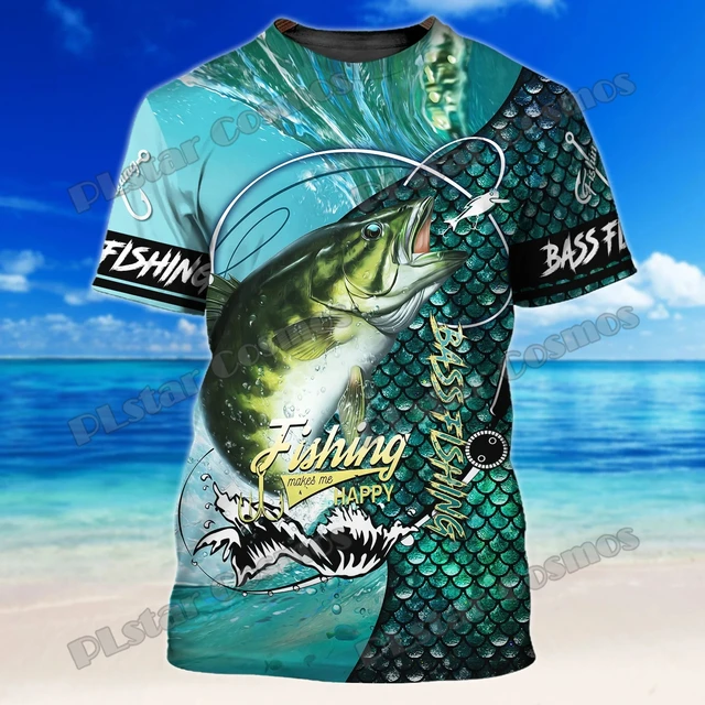 PLstar Cosmos Bass / Trout Fishing 3D All Over Printed Men's