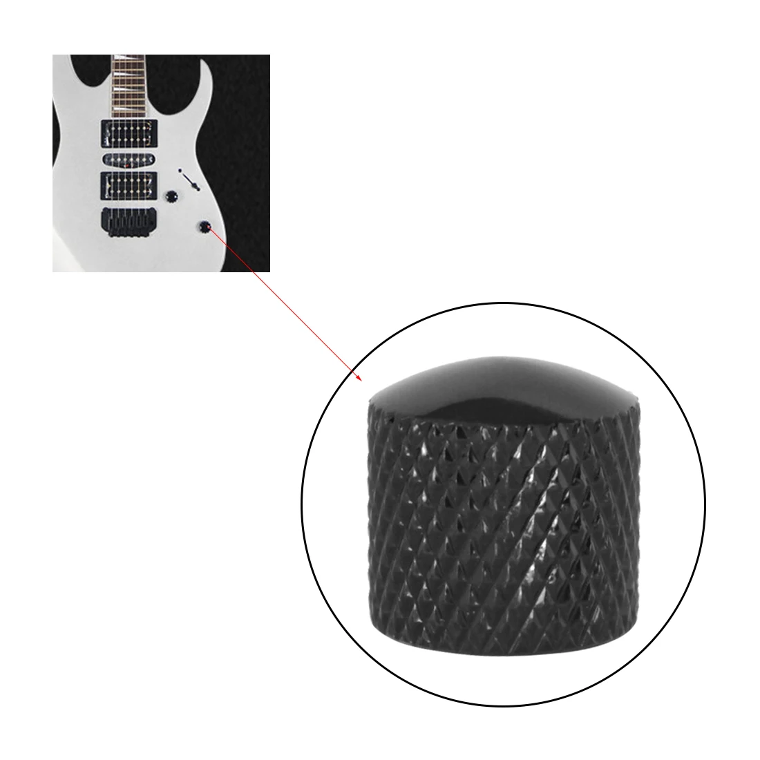 Guitar Bass Metal Knobs 3/4pcs Control Knobs for String Instrument Electric Guitar Volume