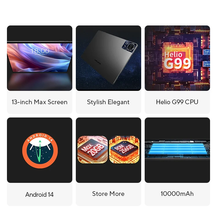TECLAST T65 Max Helio G99 タブレッ Amazon.co.jp: TECLAST T65 Max Tablet Android 14 Tablet 13