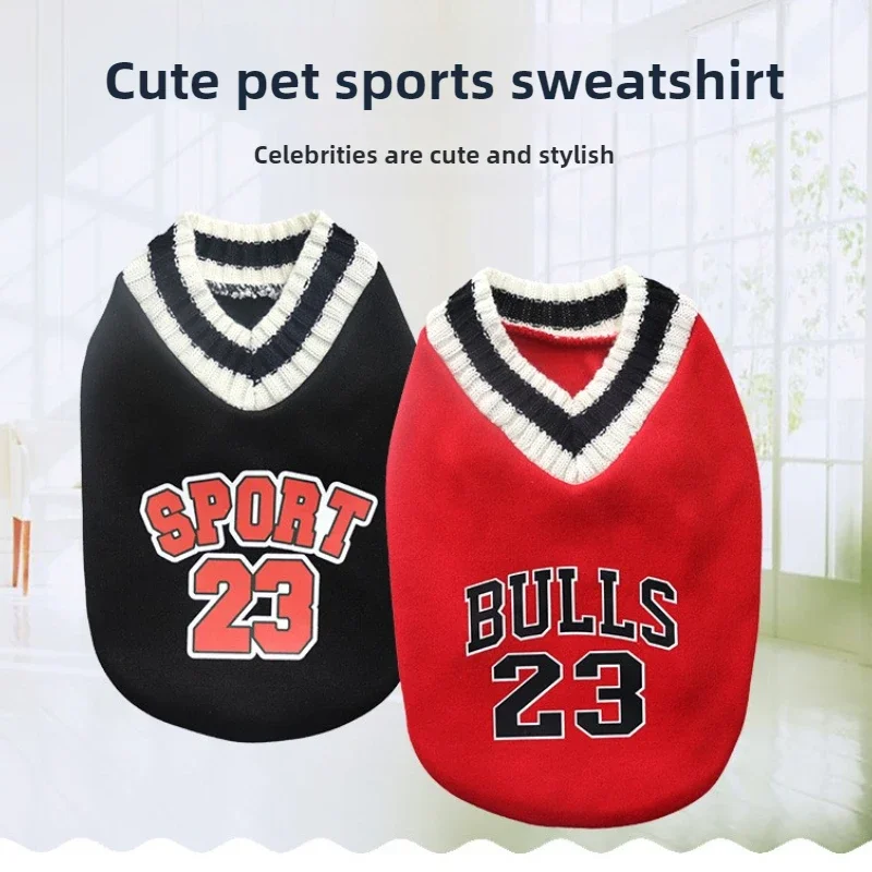 1922-c2a698.jpg Autumn and Winter Pet Fashion Sweater School Style Dog Clothes Small and Medium Dog Fleece Warm Sweater