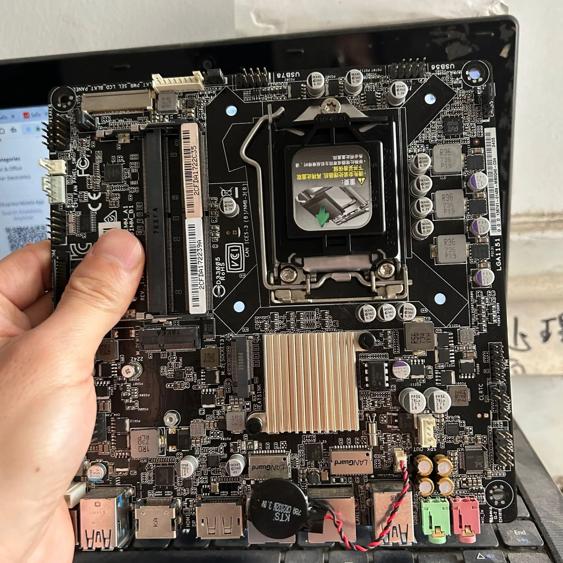 H110 Per Scheda Madre Asus H110T Scheda Madre Lga1151 Ddr4 Test Al 100% Prima Di Inviare