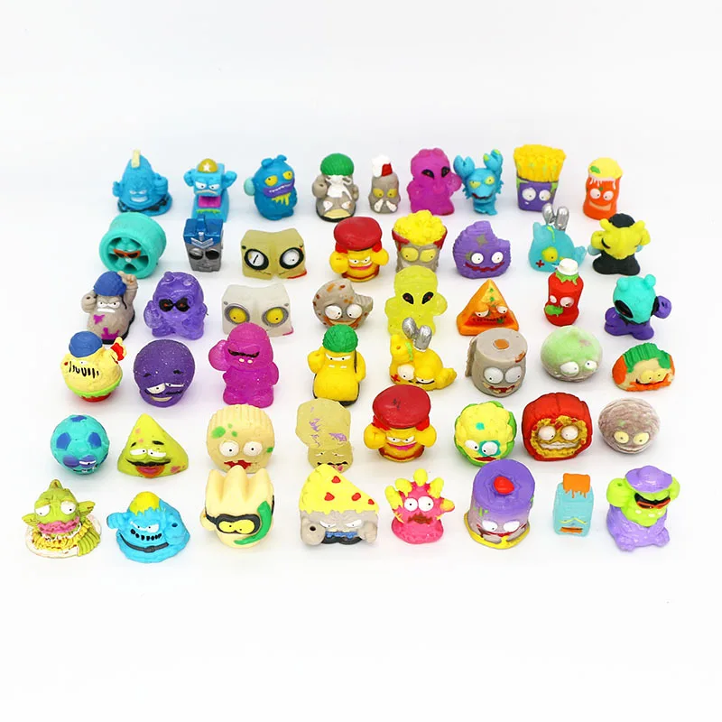 Figuras de acción de Zomlings, muñecos de basura de grosery Gang, paquete de basura, modelo de colección, juguetes para niños, regalo de cumpleaños, No repeticiones, 5/10 piezas