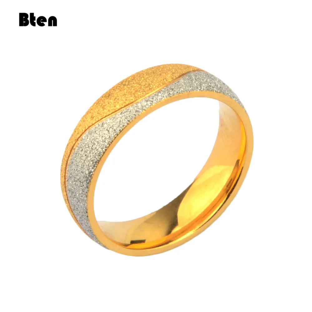 AnaZoz Romantique Couple Bague Anneau Rond Classique Alliance Acier Inoxydable Bague de