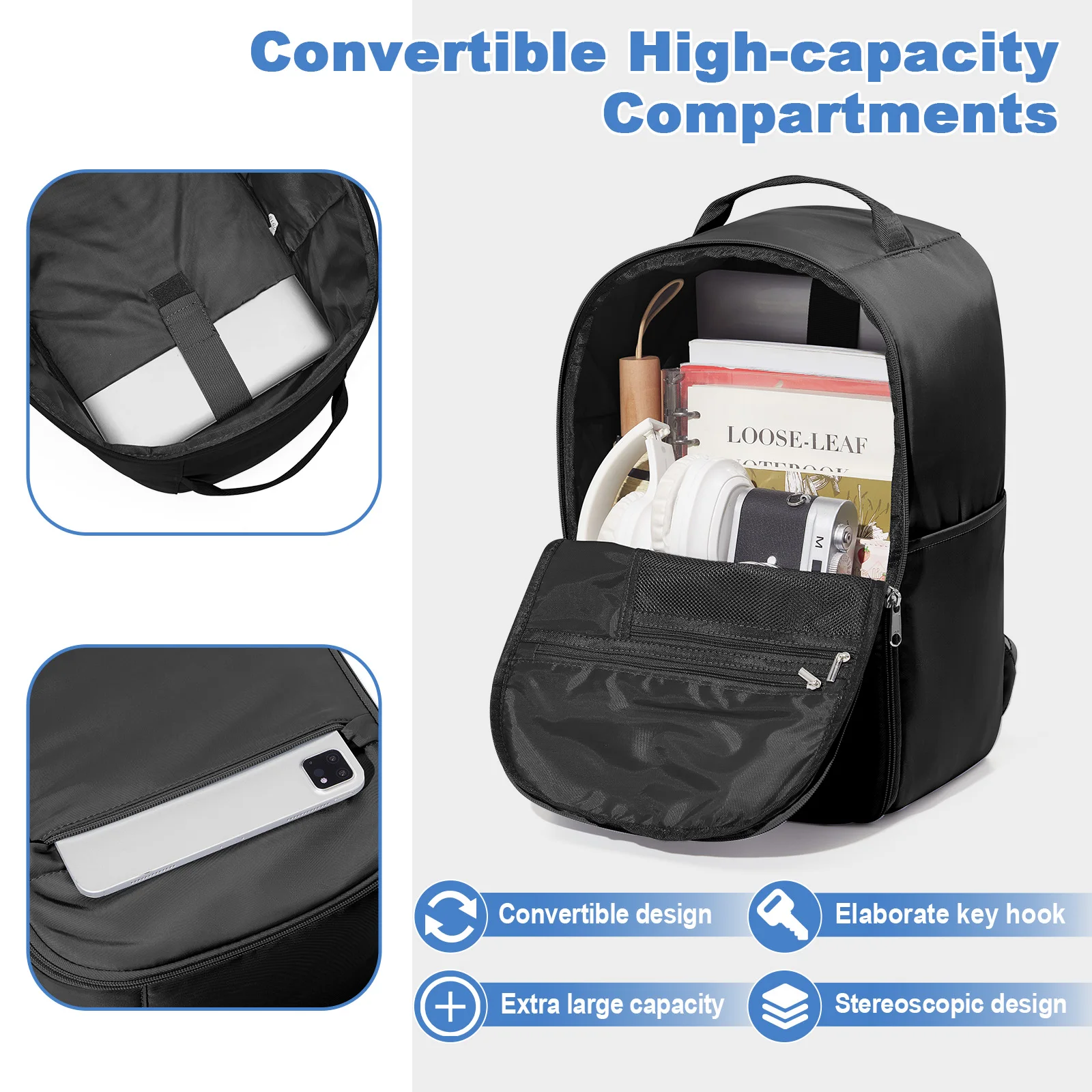 40x20x25 Airline-Approved Carry-On Cabin Bag For Ryanair, Women & Men LaptopTravel Backpack, Hand Luggage Bag, School Backpack