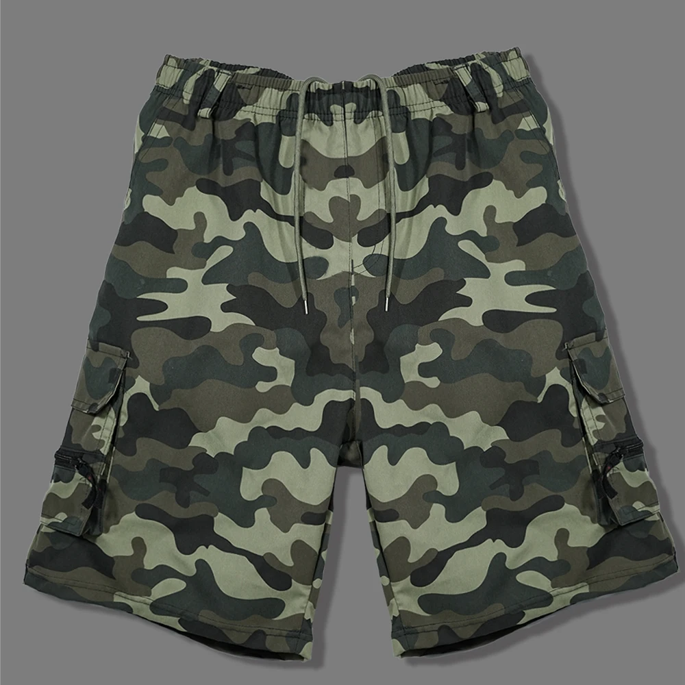 Männer Mehrere Taschen Cargo-Shorts Camouflage Taktische Wandern Kurze Hosen Sommer Wasserdichte Outdoor Casual Männer Kleidung 8 Farben – Detail 2