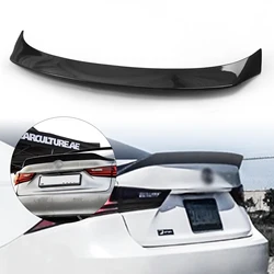 Car Rear Trunk Spoiler Wing High Kick Style Splitter Lip Guard Trunk Flap Duckbill For Lexus IS200 IS250 IS350 IS300 2014-2020