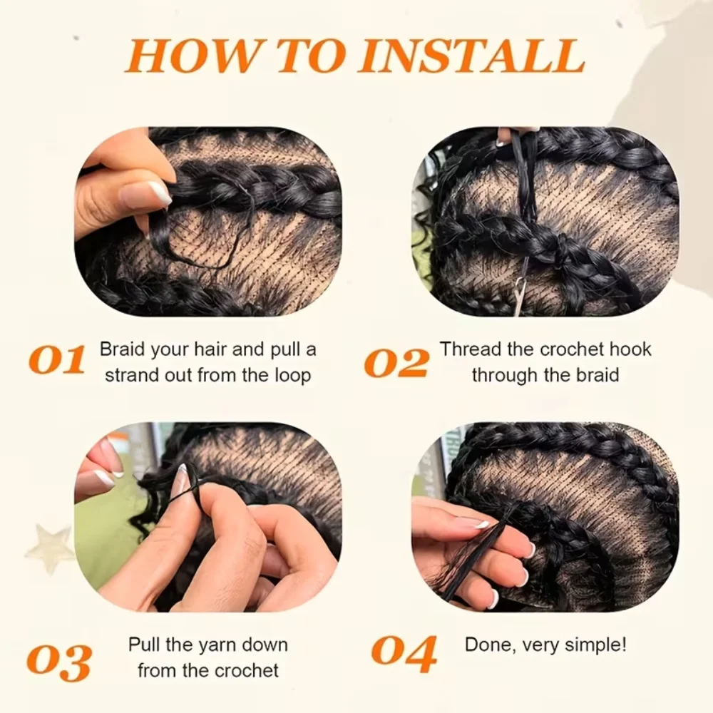 Miracle Knots: Capelli Umani Vergini Pre-Separati Senza Nodi per Crochet, 3a Generazione, Bulk Light Yaki Lisci e Kinky Lisci per Intrecciare - immagine 4