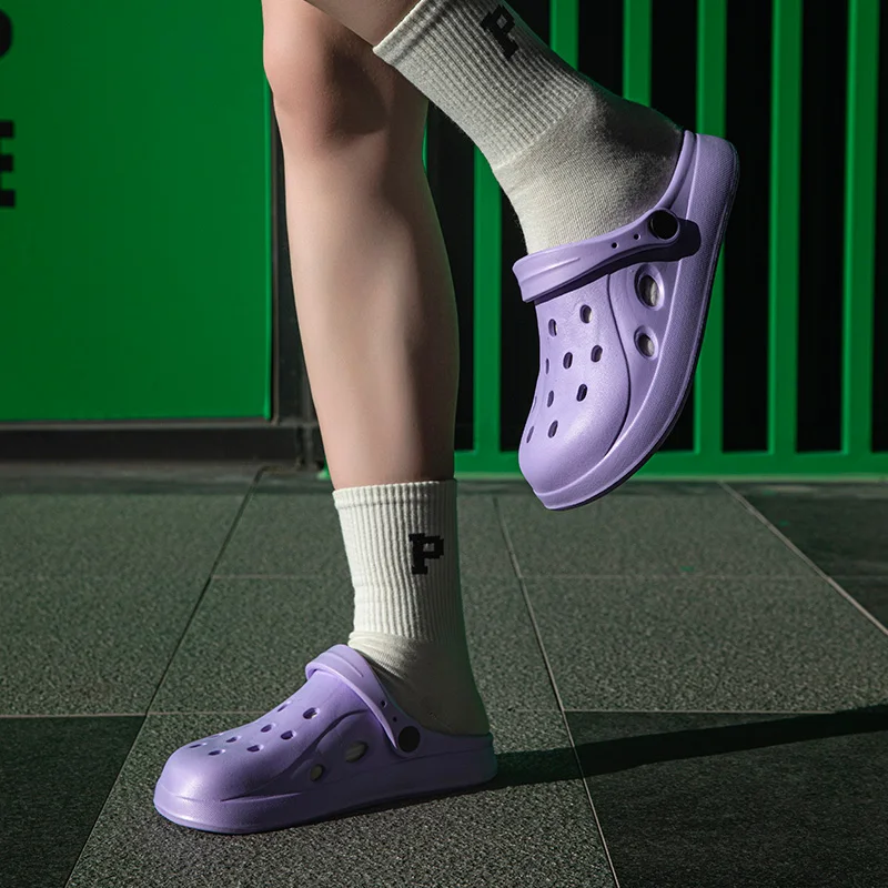 Women Clogs Summer Women Sandals Thick Bottom Home Slides Soft EVA Dry Wedges Platform Garden Shoes Beach Sandals Home Slippers 6