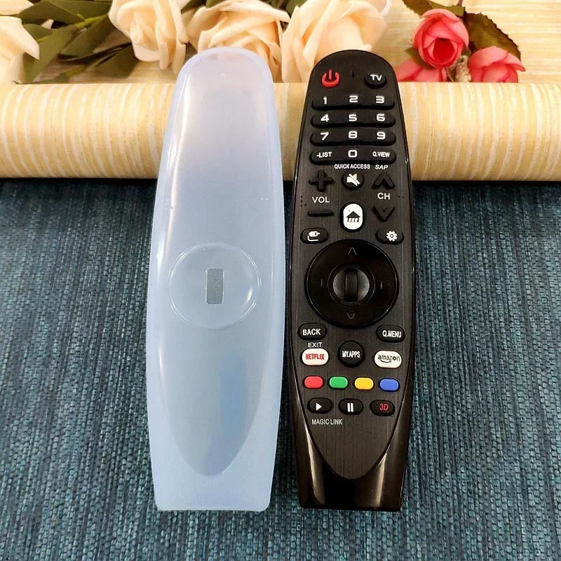 Transparent Silicone Case LG Dynamic TV Remote Control Protective Cover AN-MR600/650 Thicken Anti-fall Shockproof Sleeve