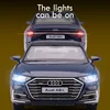1:32 Audi A8L Alloy Car Model Diecasts Toy Vehicles Collectible Hobbies Gifts Static Die Cast Voiture for Boys Child Gift 4