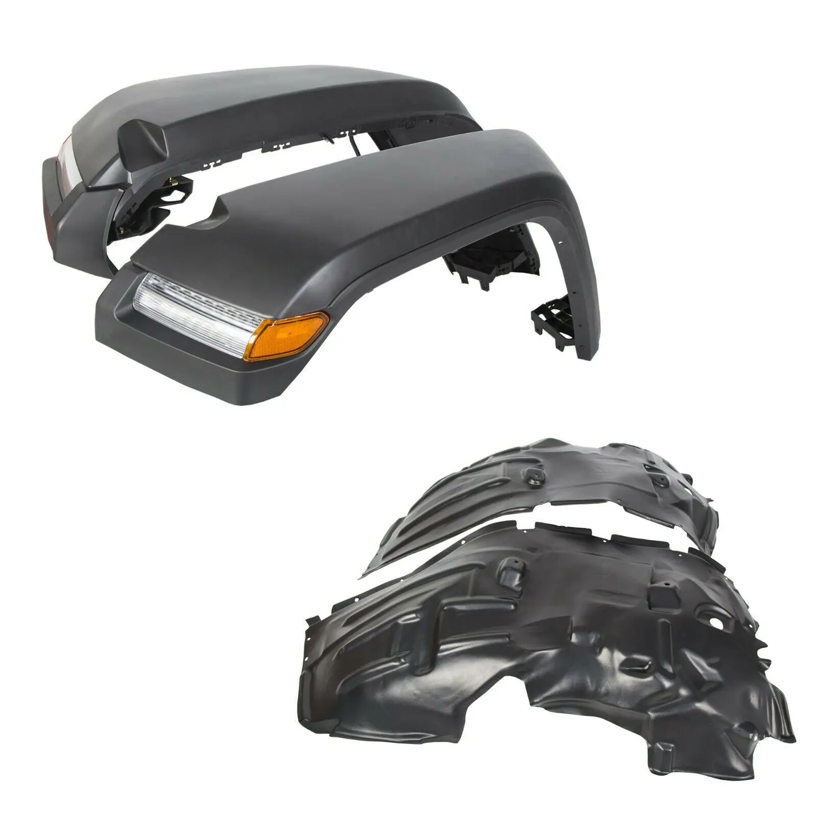 

Oem New Design Car Body Kit High Top Fender Flares Light For JL 18+