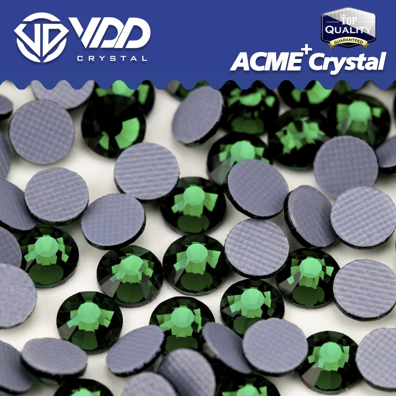 VDD Peridot/Grün/Olivin/Smaragd/Chrysolith/Blauer Zirkon ACME+Serie AAAAA Glasstrasssteine Flatback Hotfix Kristallstein – Detail 5