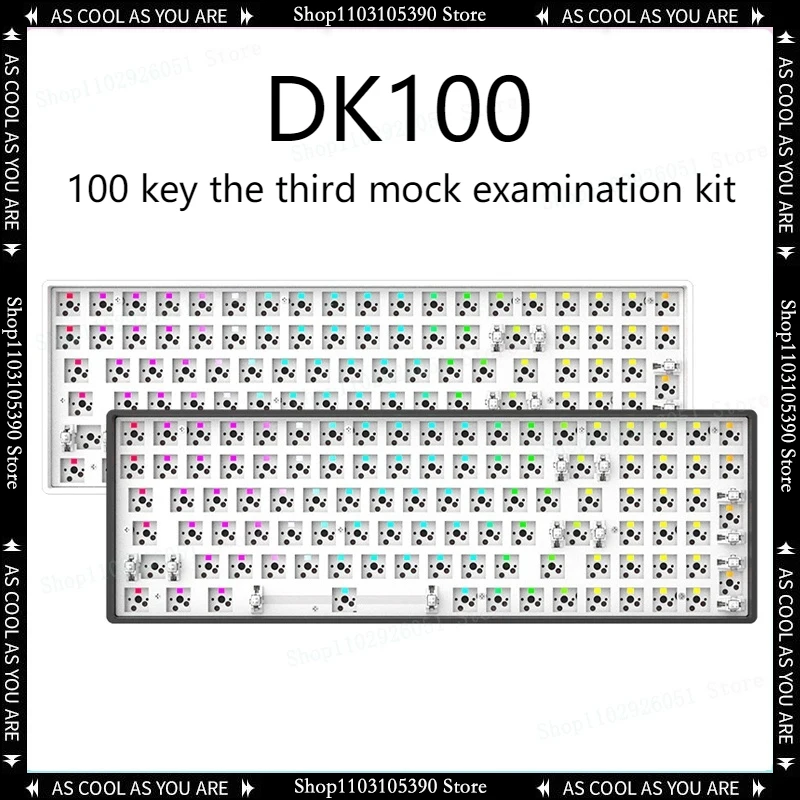 

Механическая клавиатура Black Snake Dk100, набор для клавиатуры «сделай сам» с Rgb подсветкой, полная клавиша, без импульсов, аккумулятор 5000ма, три режима, аксессуары для клавиатуры