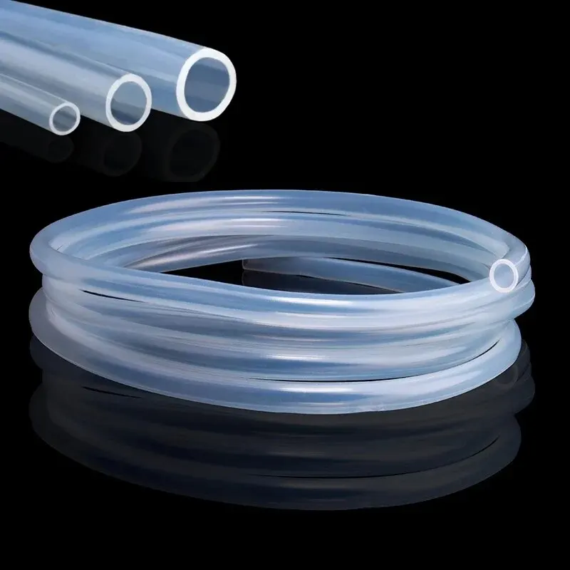 6/8/8/10mm Transparent Food-Grade Silicone Tube 5m Flexible Garden/Aquarium Rubber Hose silicone tube