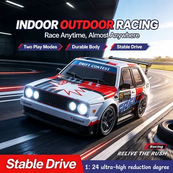2026 S300 Auto RC 1/24 2.4G Alta Velocità Drift 4WD con Luci LED, Modello GTR Radiocomandato, Giocattolo per Ragazzi, Regalo