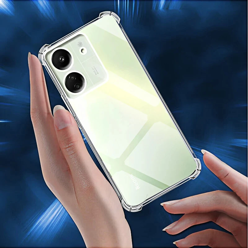 Transparente Handyhülle für Redmi 13C 12C 10C 9C Klare Weiche Silikonhülle für Xiaomi Redmi 12 4G 5G 13 12 10 C A 9 C – Detail 7