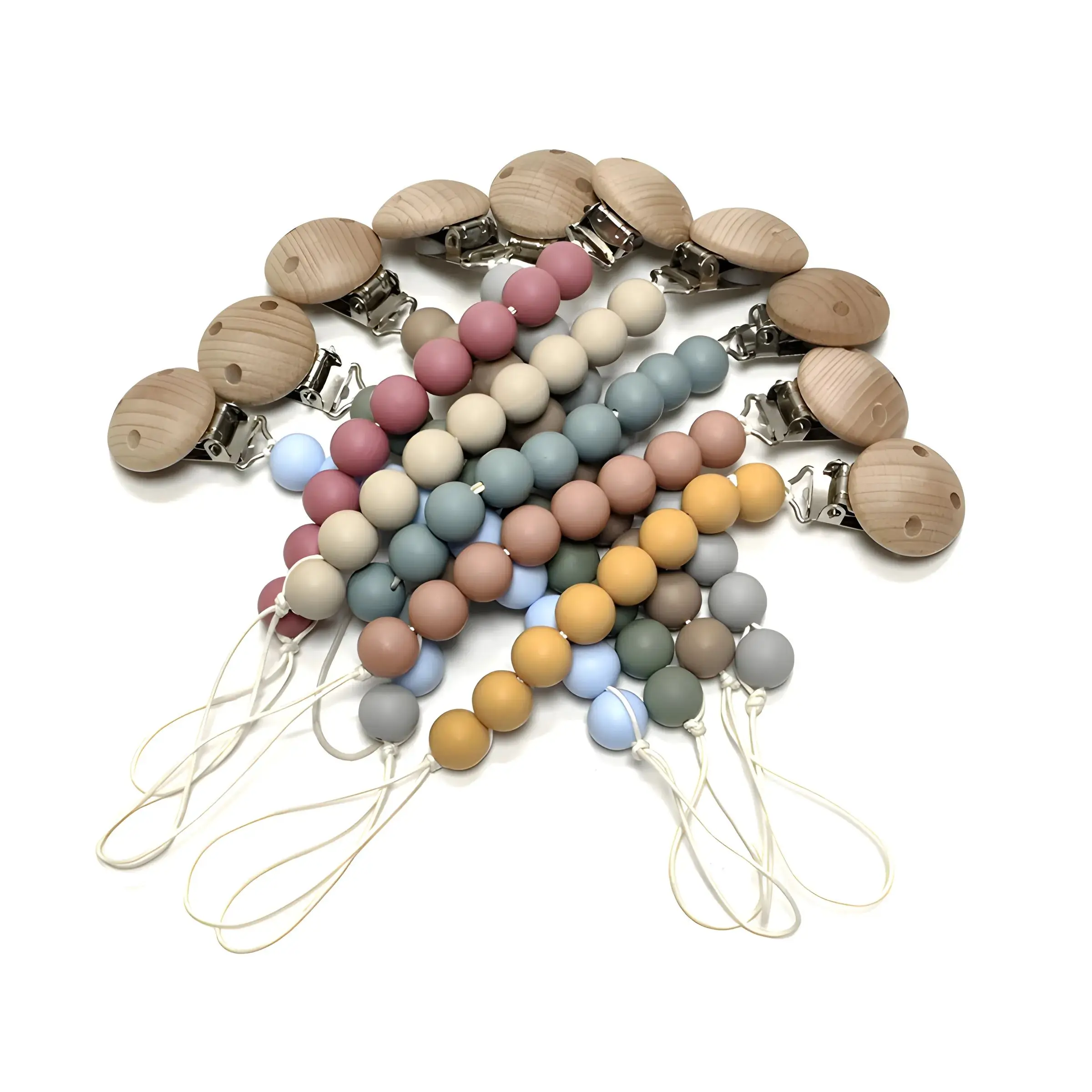 Silicone Baby Pacifier Clip Silicone Pacifier Chain Toy Anti Drop Chain Bite Beechwood Clip Anti Drop Chain pacifier clip pacifier chain pacifier accessories baby silicone accessories