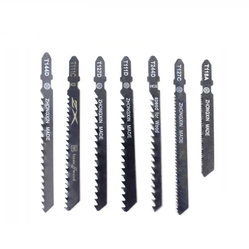 5pcs/set HCS 6T Jig Saw Blades T244D/T344D for Fast Cutting Straight Cutting 4 Mm Teeth Length Jigsaw Blades 100*1.2mm Saw Blade 2