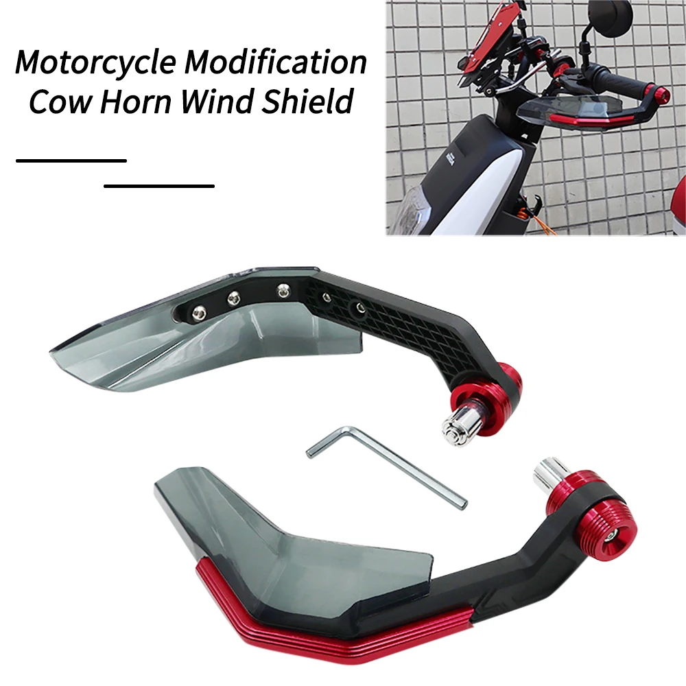 

Universal Motorcycle Windshield Horn Hand Guard Windshield Off-road Motorcycle Scooter Electric Rider Handlebar Guard