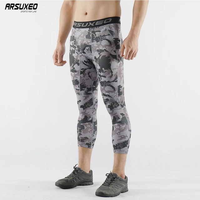  ARSUXEO Men's Compression Tights Running Pants