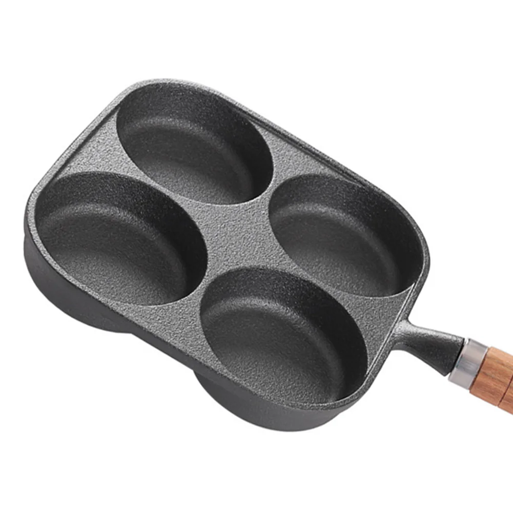 4 Hole Omelet Pan Egg Frying Pan Nonstick Divided Egg Omelet Pan Granite Coating Pancake Pan for Gas Stove and Induction Cooker 5