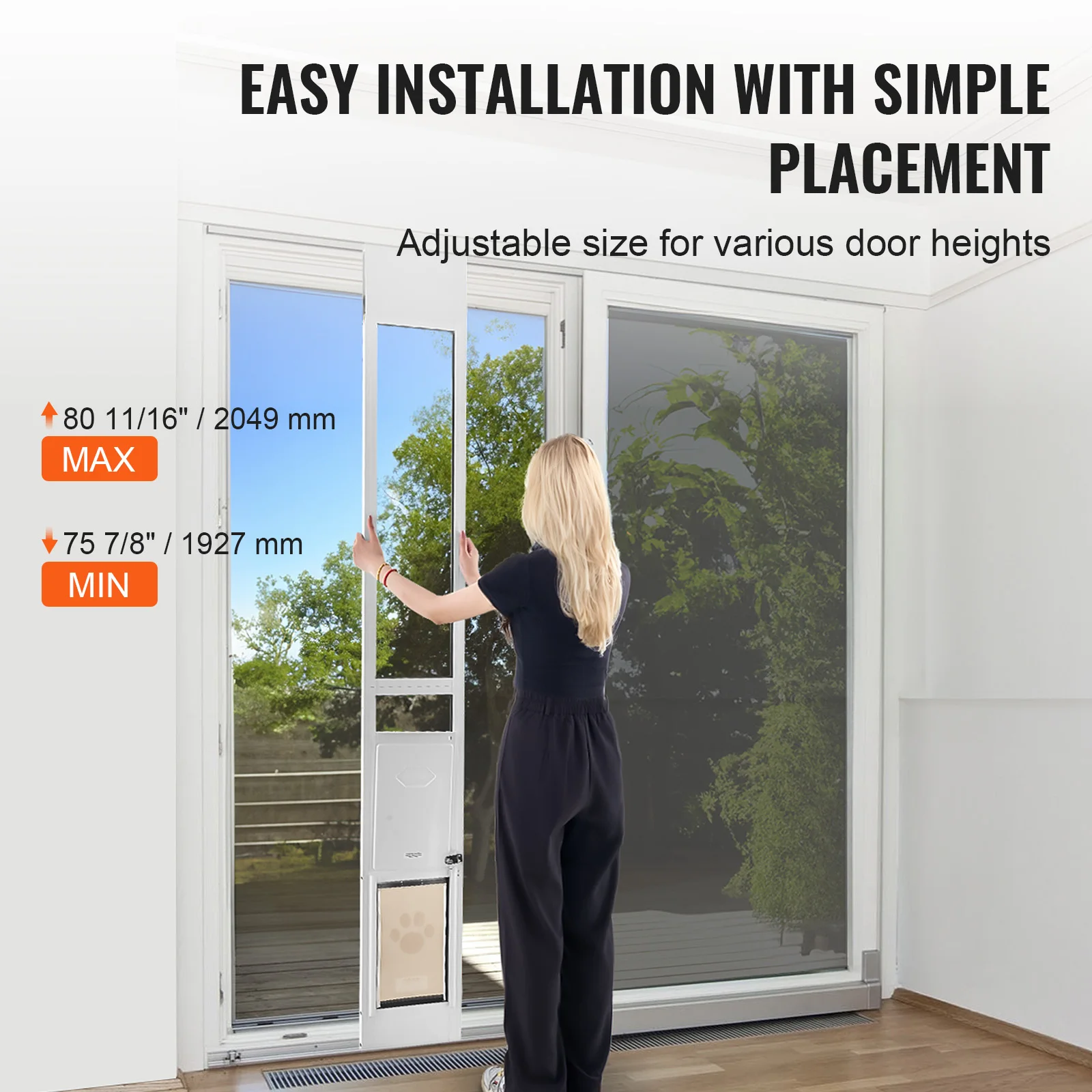 Adjustable Sliding Dog Door 4