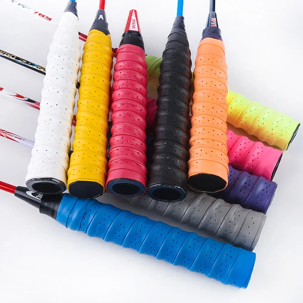 2Pcs Grip Tape Tennis Racket Anti-Slip Absorb Sweat Band Outdoor Fishing Rod Winding Strap Sport Badminton Squash Tape
