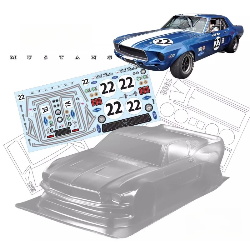 新品未開封　タミヤ　フォード マスタングGT4 スペアボディ2台 2台セット】新品未開封 タミヤ フォード GT Mk II マスタングGT4