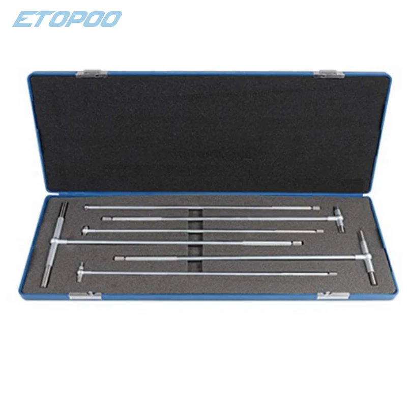 Shars 5/16"-6" Telescoping Gage Set | 6-Piece Premium Satin Chrome Finish | For Measuring Holes, Slots & Recesses | With Fitted Case