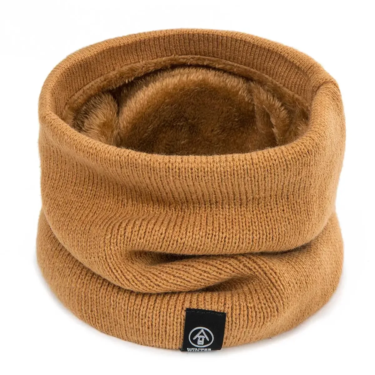 Winter Warm Scarf For Men Women Youth Boys Girls Neck Warmer Thick Wool Collar Snood Cotton Knitted Ring Snow COLD