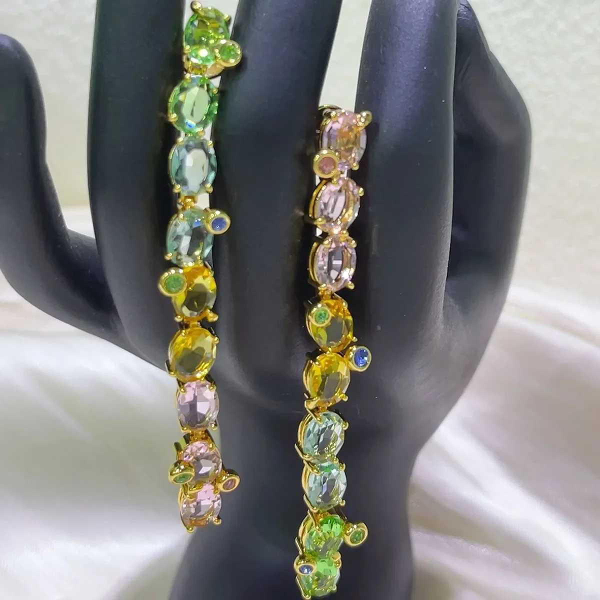 2025 New Colored Candy Crystal High Quality Jewelry Sets Adjustable Ring Drawstring Necklace Exquisite Gift for Women 5